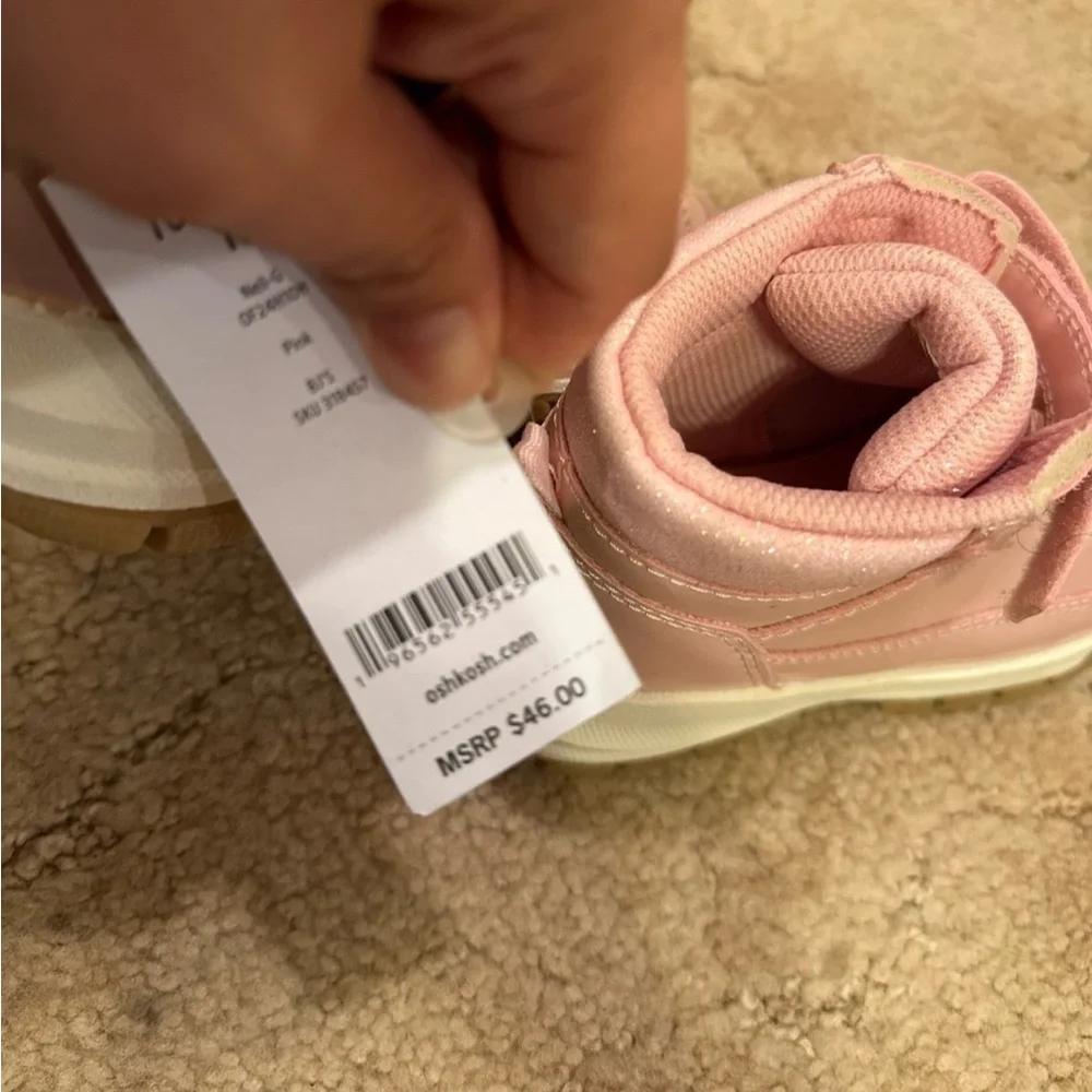 OshKosh B'gosh Pink Kids High-Top Boots